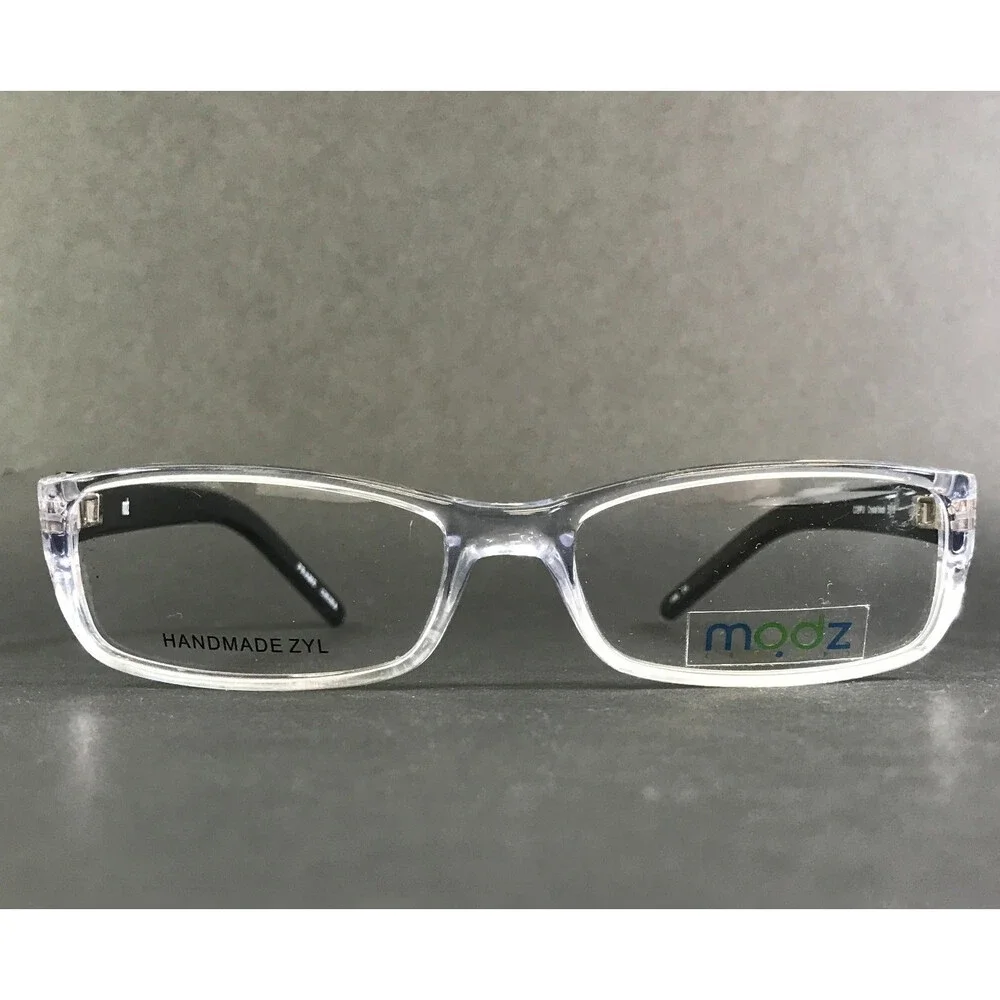 Modz Eyeglasses Frames CORFU Crystal Black Rectangle Full Rim 53-16-135